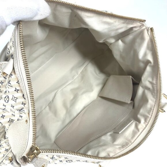 LOUIS VUITTON M95492 Monogram Mini-Lin Croisette Marina GM Hand Bag Tote Bag - Picture 7 of 13